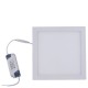 12W LED kvadratinė įmontuojama panelė, 170*170*22 mm, Balta šviesa