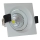 8W LED COB DOWNLIGHT kvadratinis, 100*100*70 mm, Besisukantis, Šilta balta šviesa