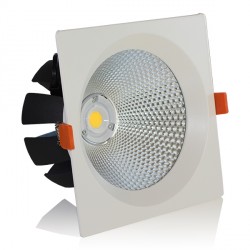30W LED COB DOWNLIGHT kvadratinis,195*195*110 mm ,  Neutrali balta šviesa