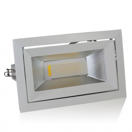 30W LED COB Downlight 235*146*140 mm, Kvadratinis, Besisukantis, Balta šviesa
