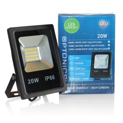 20 W LED SMD prožektorius, 180*139*46 mm, Balta šviesa - IP66