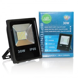 30 W LED SMD prožektorius, 224*185*55 mm, Balta šviesa - IP66