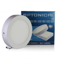 12W LED paviršinis šviestuvas, apvalus (Ø170*40 mm), balta šviesa