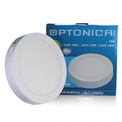 18W LED paviršinis šviestuvas, apvalus, : Ø220*40 mm, Balta šviesa